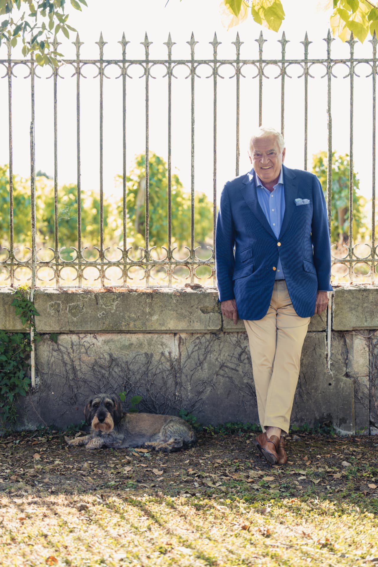 Jacques Menier at home at the domaine.
