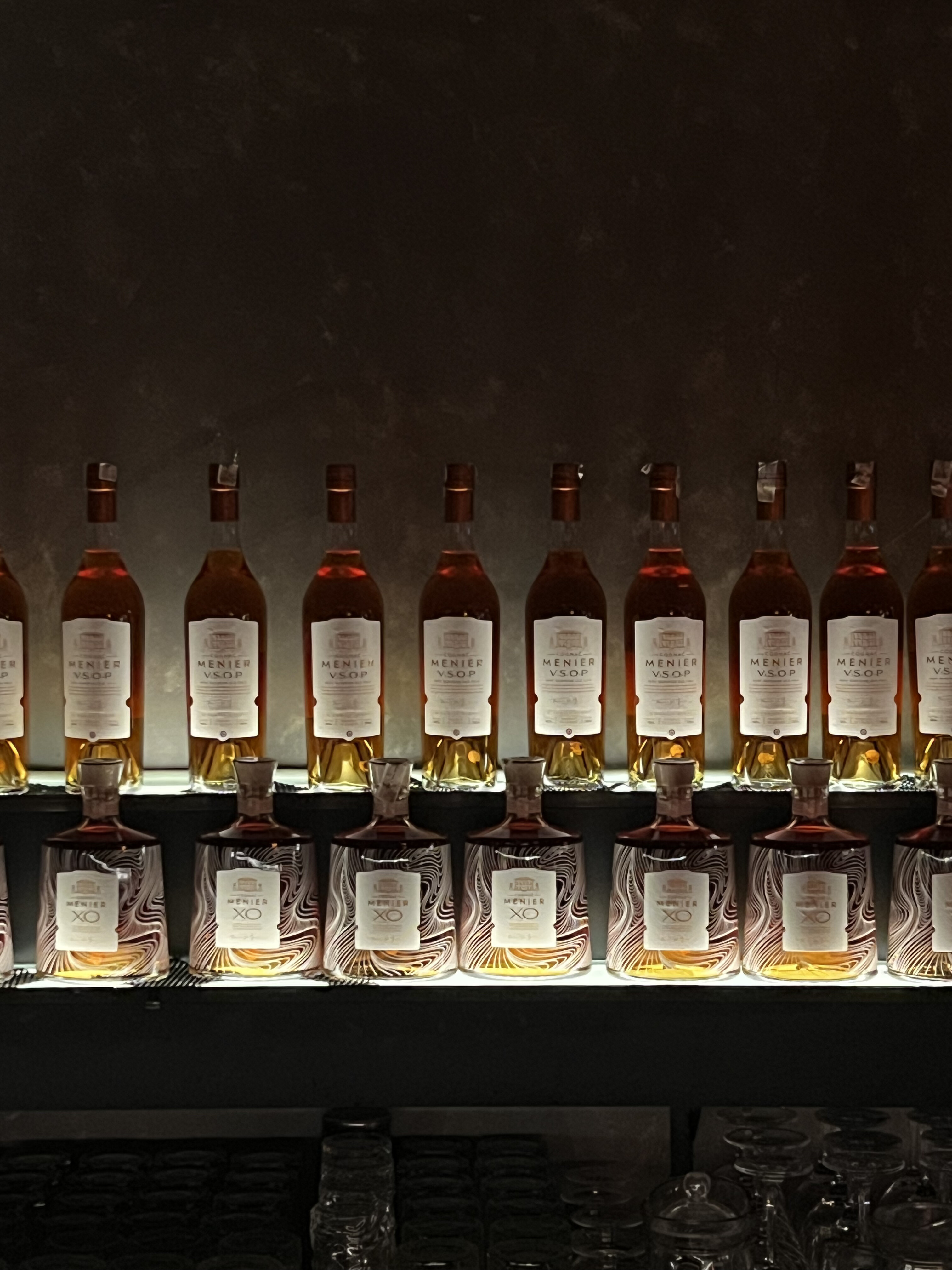 The back bar.