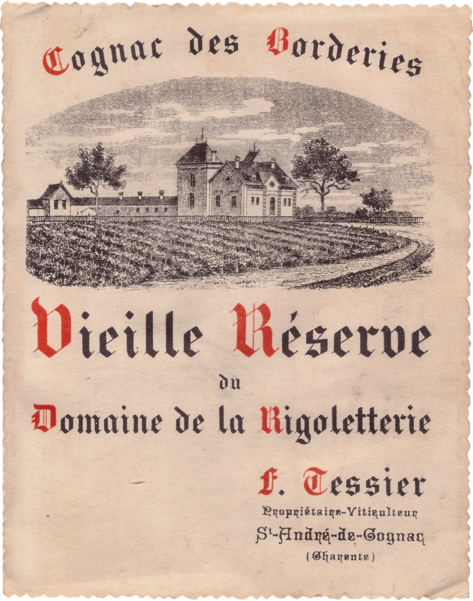 Vieille Réserve — the estate's old label.