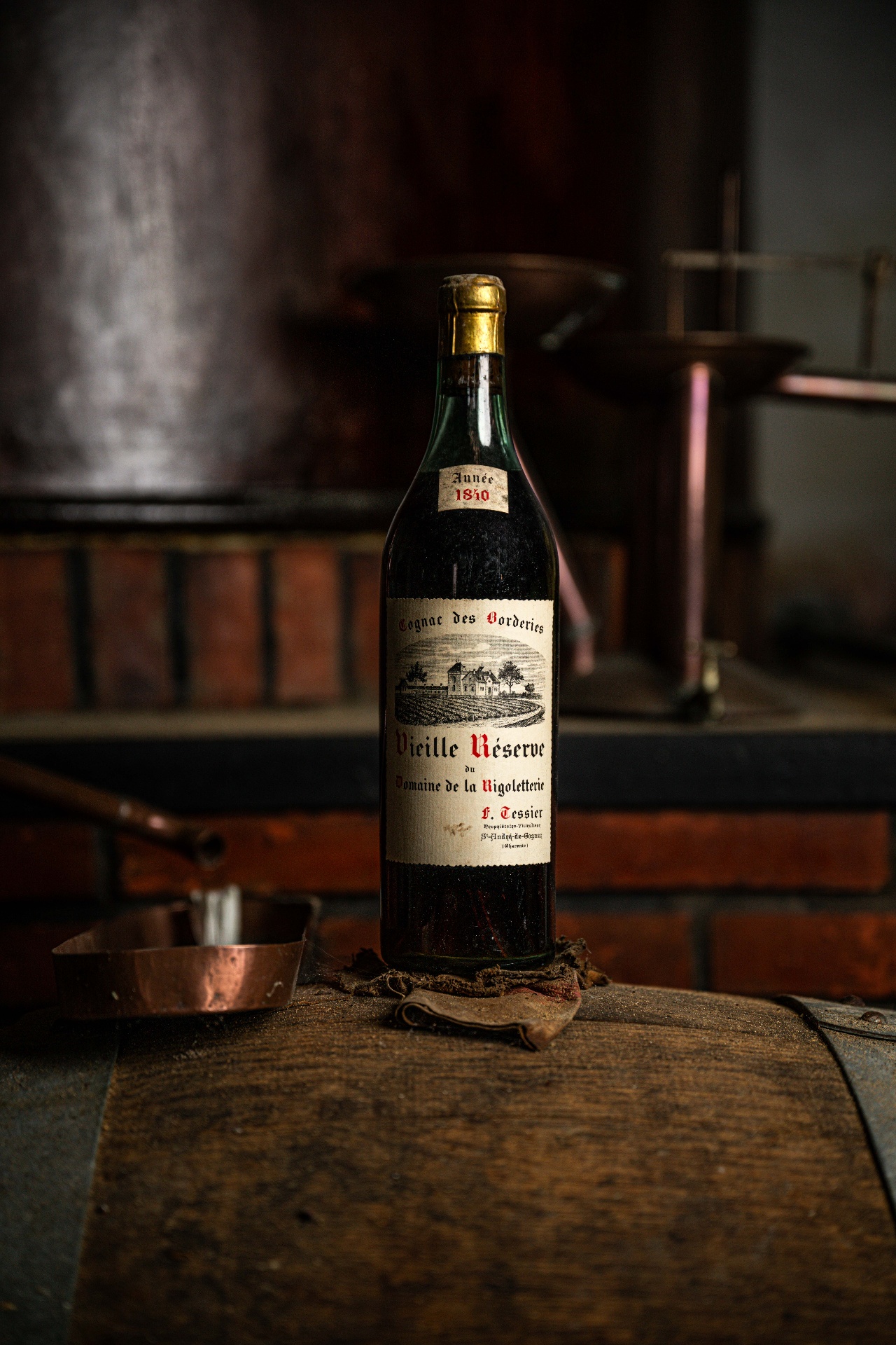 Vintage 1840, the oldest bottle in the family cellars.